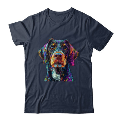German Shorthaired Pointer Dog Colorful Face Dog Lover Men Women Shirt & Tank Top | siriusteestore