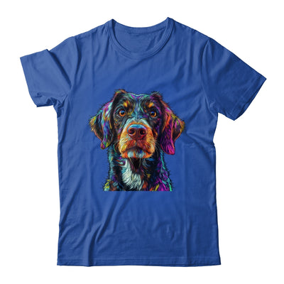German Shorthaired Pointer Dog Colorful Face Dog Lover Men Women Shirt & Tank Top | siriusteestore