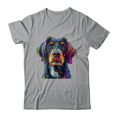 German Shorthaired Pointer Dog Colorful Face Dog Lover Men Women Shirt & Tank Top | siriusteestore