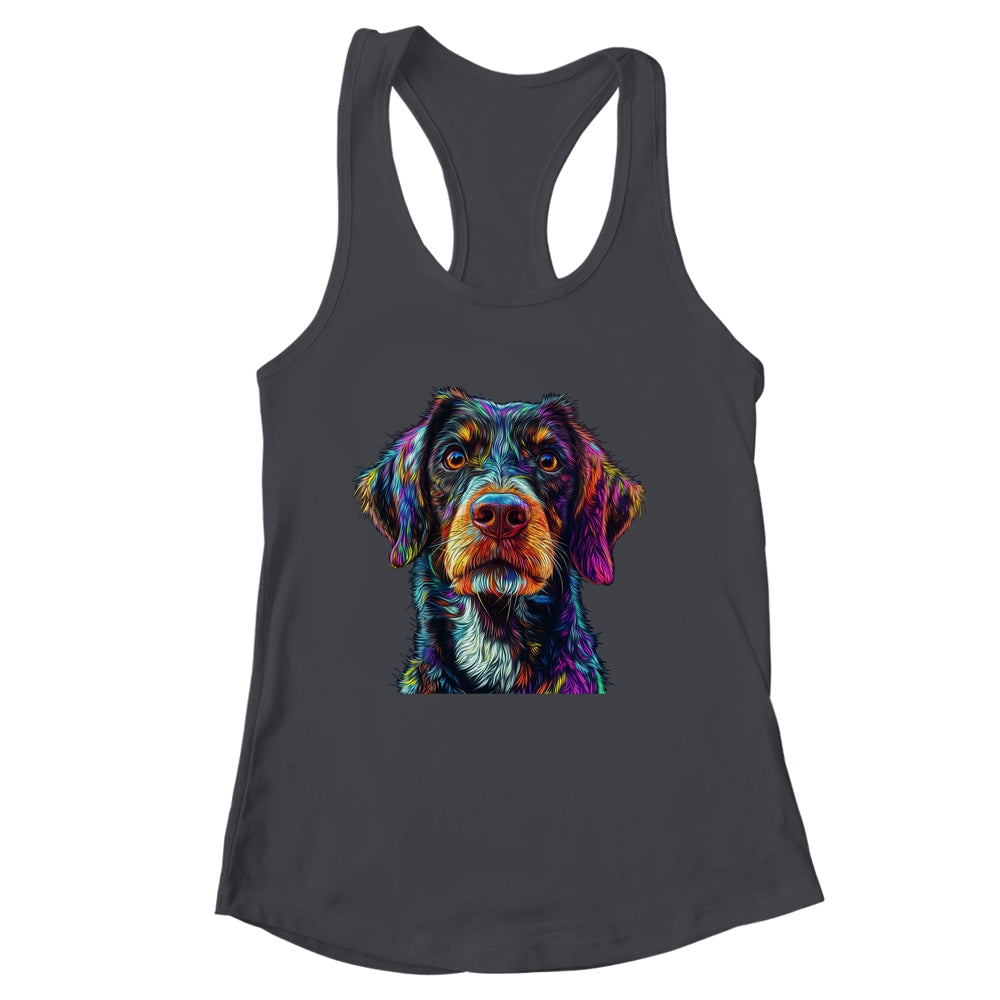 German Shorthaired Pointer Dog Colorful Face Dog Lover Men Women Shirt & Tank Top | siriusteestore