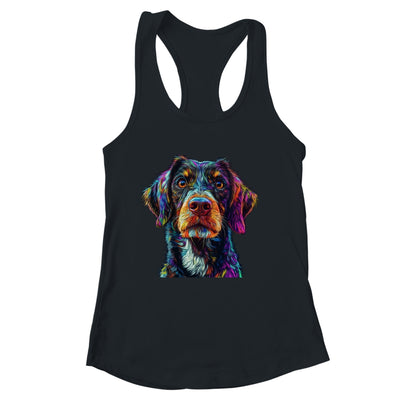 German Shorthaired Pointer Dog Colorful Face Dog Lover Men Women Shirt & Tank Top | siriusteestore