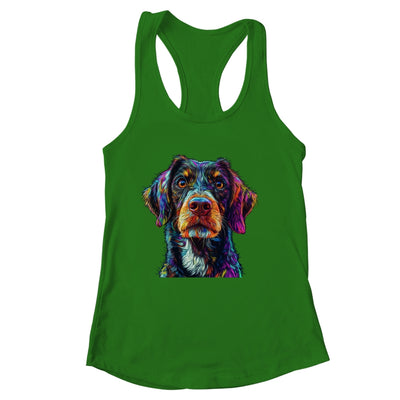 German Shorthaired Pointer Dog Colorful Face Dog Lover Men Women Shirt & Tank Top | siriusteestore