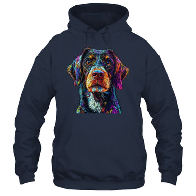 German Shorthaired Pointer Dog Colorful Face Dog Lover Men Women Shirt & Tank Top | siriusteestore