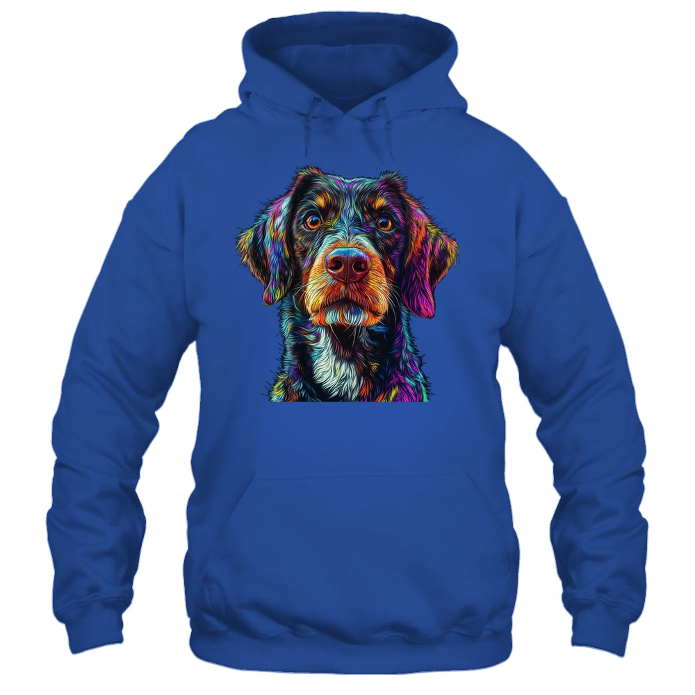 German Shorthaired Pointer Dog Colorful Face Dog Lover Men Women Shirt & Tank Top | siriusteestore