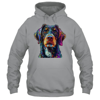 German Shorthaired Pointer Dog Colorful Face Dog Lover Men Women Shirt & Tank Top | siriusteestore