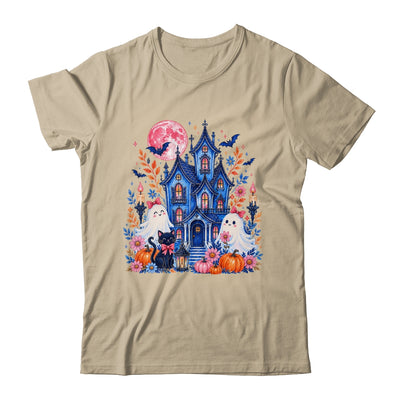 Ghose House Brushstroke Halloween Spooky Season Floral Fall Shirt & Hoodie | siriusteestore