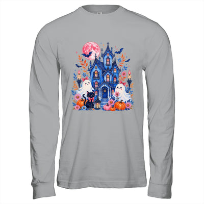 Ghose House Brushstroke Halloween Spooky Season Floral Fall Shirt & Hoodie | siriusteestore