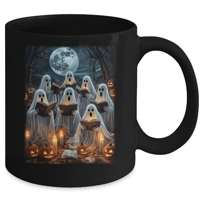 Ghost Book Reading Halloween Teachers Books Lover Women Men Mug | siriusteestore