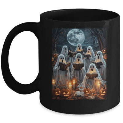 Ghost Book Reading Halloween Teachers Books Lover Women Men Mug | siriusteestore