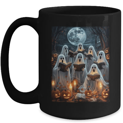 Ghost Book Reading Halloween Teachers Books Lover Women Men Mug | siriusteestore