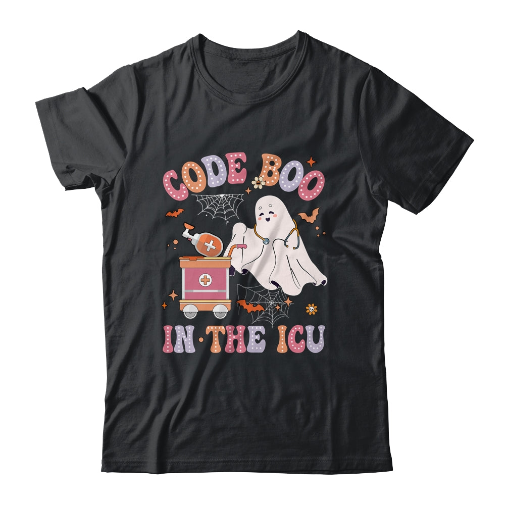 Ghost Code Boo In The ICU Nursing Nurse Halloween Costume Shirt & Hoodie | siriusteestore