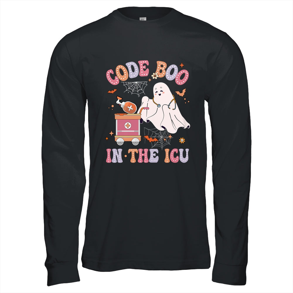 Ghost Code Boo In The ICU Nursing Nurse Halloween Costume Shirt & Hoodie | siriusteestore