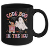 Ghost Code Boo In The ICU Nursing Nurse Halloween Costume Mug | siriusteestore