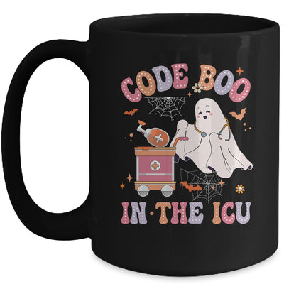 Ghost Code Boo In The ICU Nursing Nurse Halloween Costume Mug | siriusteestore