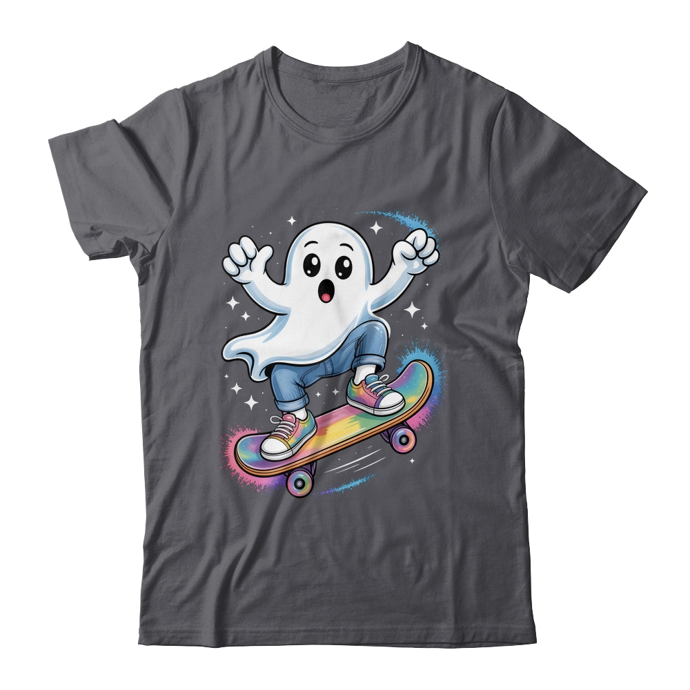 Ghost On Skateboard Funny Halloween Costume Skateboarding Shirt & Sweatshirt | siriusteestore