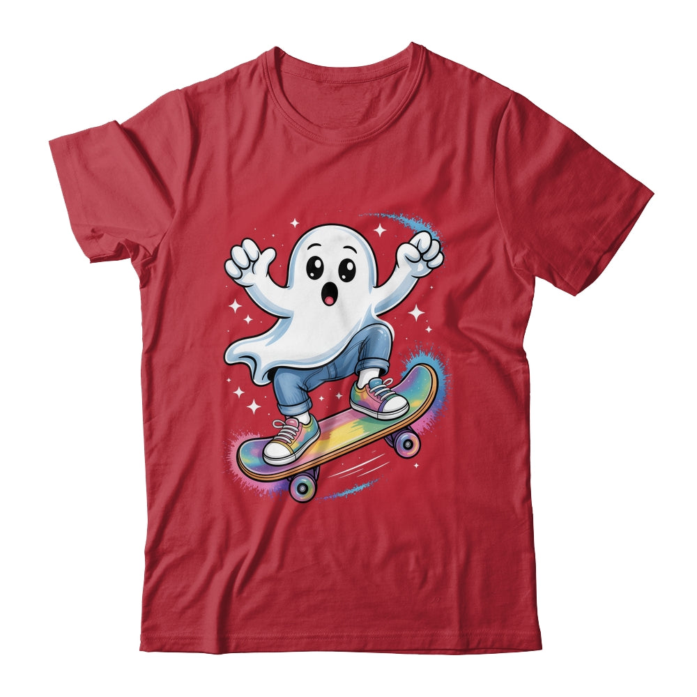 Ghost On Skateboard Funny Halloween Costume Skateboarding Shirt & Sweatshirt | siriusteestore