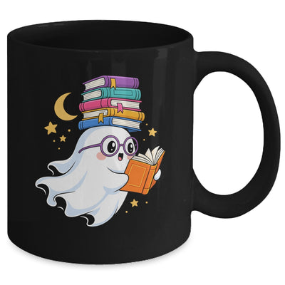 Ghost Reading Books Halloween Library Teacher Bookworm Mug | siriusteestore