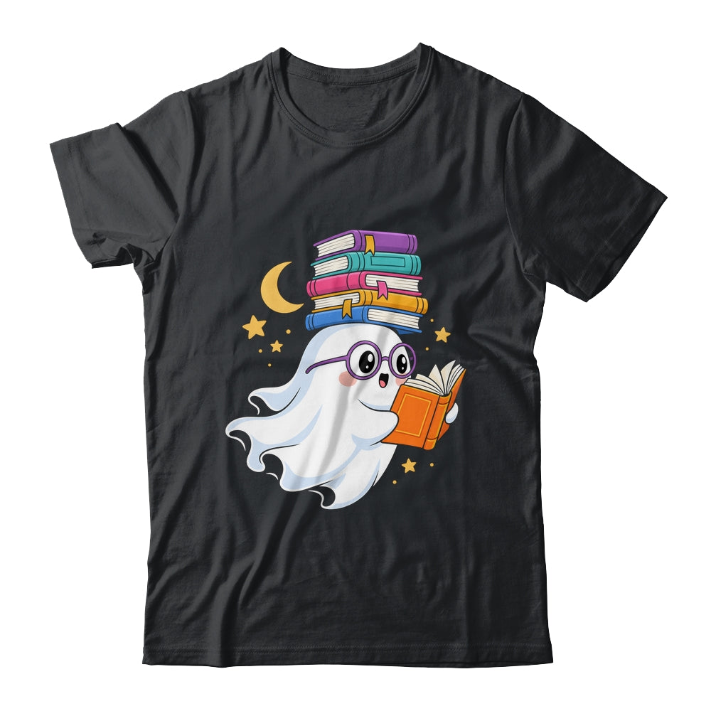 Ghost Reading Books Halloween Library Teacher Bookworm Shirt & Sweatshirt | siriusteestore