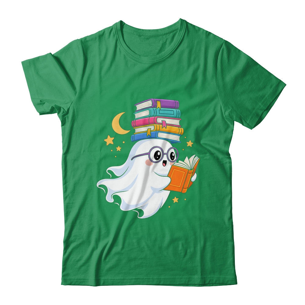 Ghost Reading Books Halloween Library Teacher Bookworm Shirt & Sweatshirt | siriusteestore