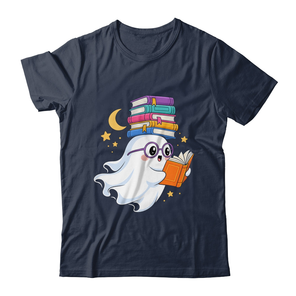Ghost Reading Books Halloween Library Teacher Bookworm Shirt & Sweatshirt | siriusteestore
