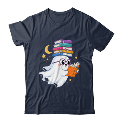 Ghost Reading Books Halloween Library Teacher Bookworm Shirt & Sweatshirt | siriusteestore