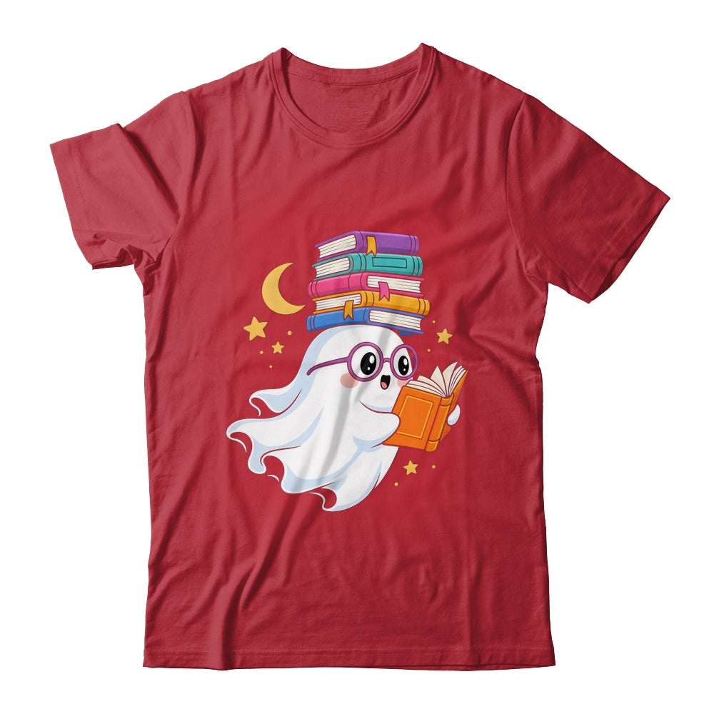 Ghost Reading Books Halloween Library Teacher Bookworm Shirt & Sweatshirt | siriusteestore