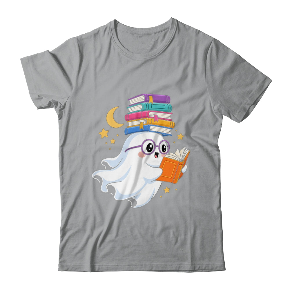 Ghost Reading Books Halloween Library Teacher Bookworm Shirt & Sweatshirt | siriusteestore