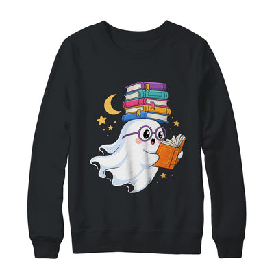 Ghost Reading Books Halloween Library Teacher Bookworm Shirt & Sweatshirt | siriusteestore
