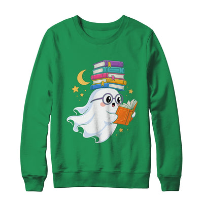 Ghost Reading Books Halloween Library Teacher Bookworm Shirt & Sweatshirt | siriusteestore
