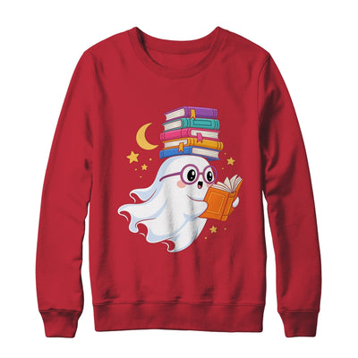 Ghost Reading Books Halloween Library Teacher Bookworm Shirt & Sweatshirt | siriusteestore