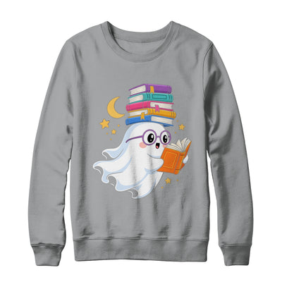 Ghost Reading Books Halloween Library Teacher Bookworm Shirt & Sweatshirt | siriusteestore