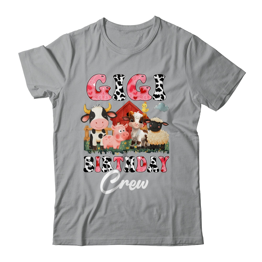 Gigi Birthday Crew Farm Cow Birthday Boy Girl Family Shirt & Hoodie | siriusteestore
