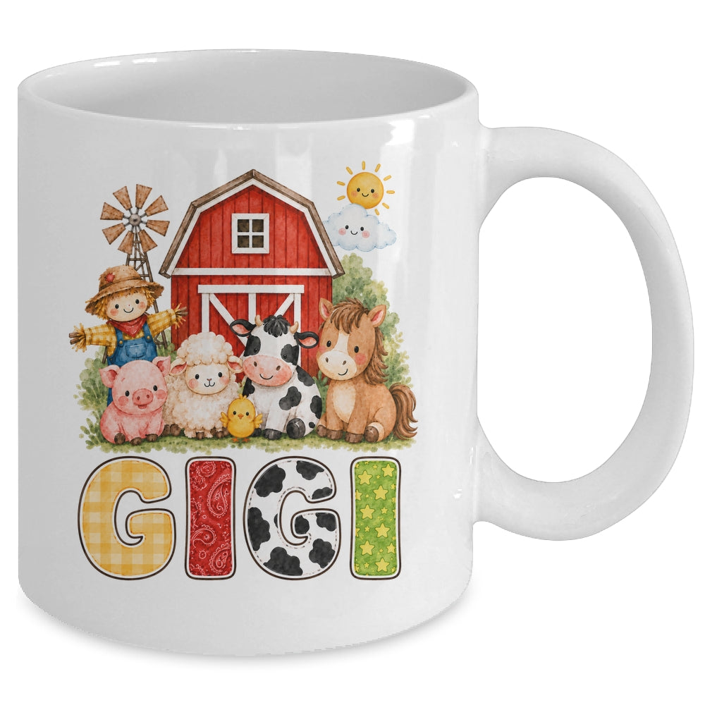 Gigi Farm Cow 1St Birthday Girl Boy Matching Family Mug | siriusteestore