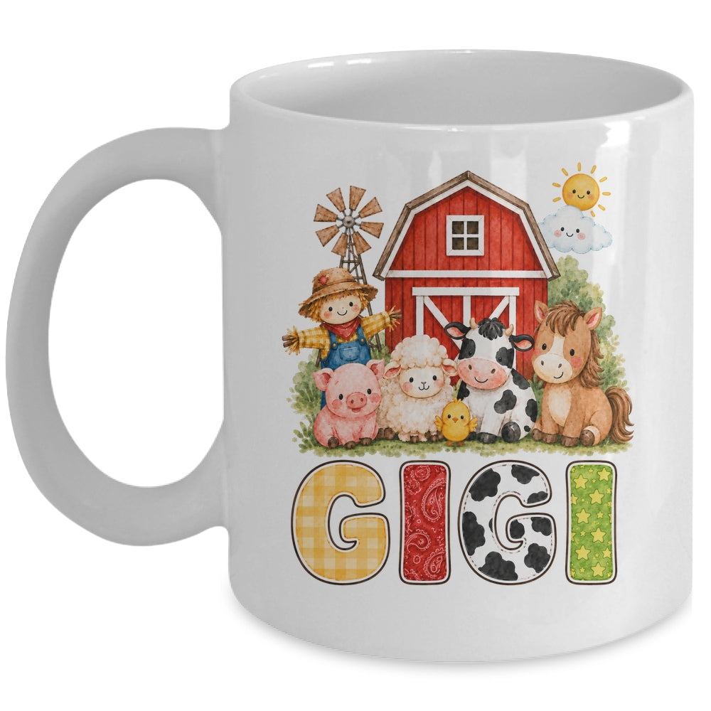 Gigi Farm Cow 1St Birthday Girl Boy Matching Family Mug | siriusteestore