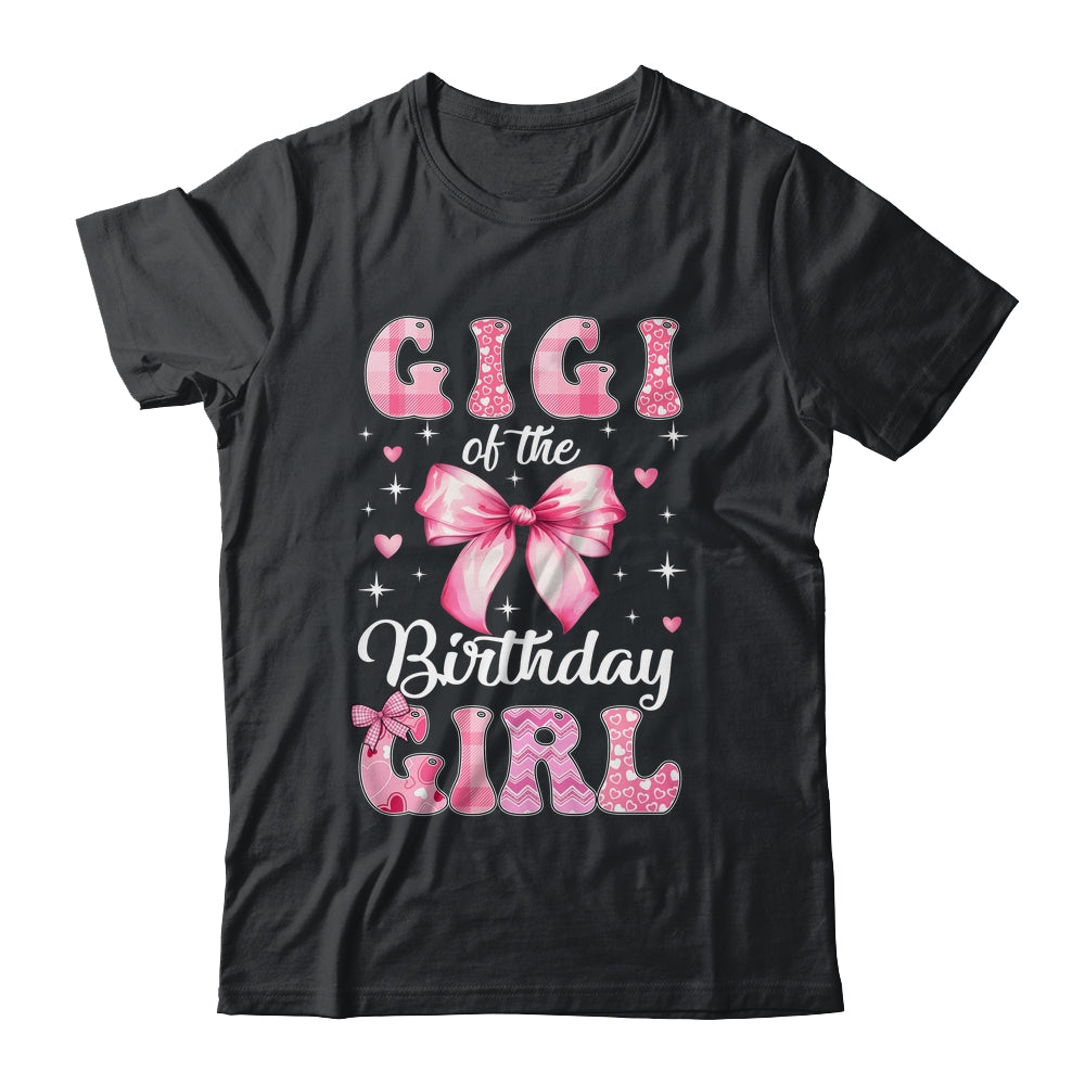 Gigi Of Birthday Girl Coquette Bow Matching Family Shirt & Hoodie | siriusteestore