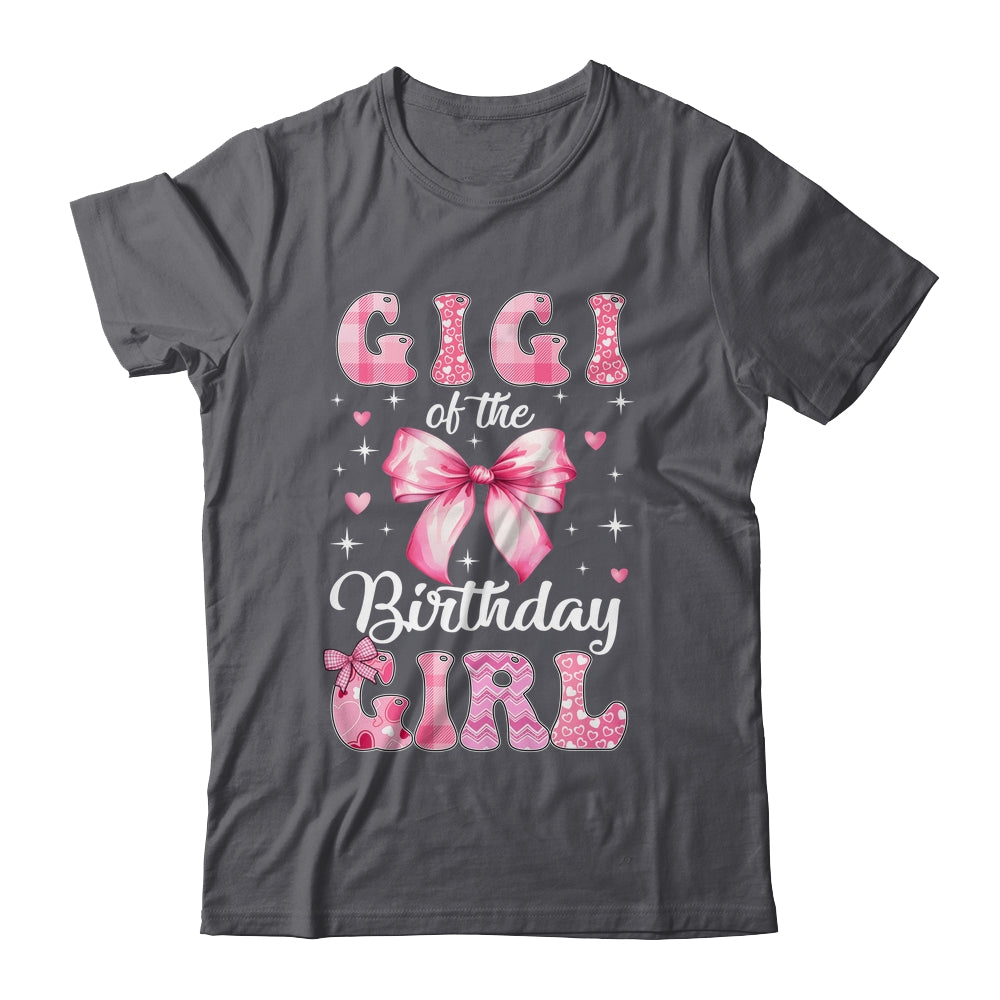 Gigi Of Birthday Girl Coquette Bow Matching Family Shirt & Hoodie | siriusteestore