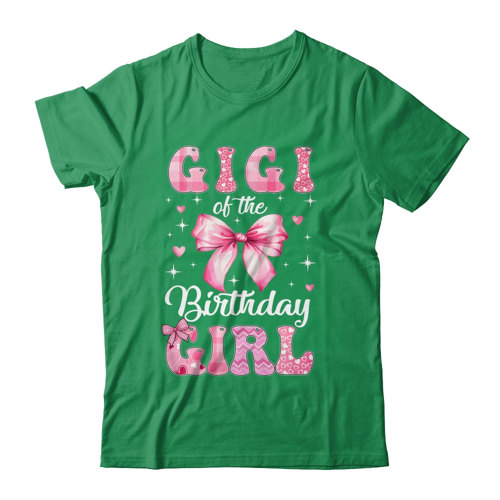 Gigi Of Birthday Girl Coquette Bow Matching Family Shirt & Hoodie | siriusteestore