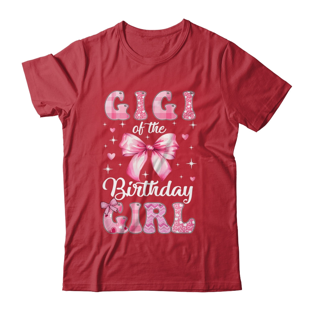 Gigi Of Birthday Girl Coquette Bow Matching Family Shirt & Hoodie | siriusteestore