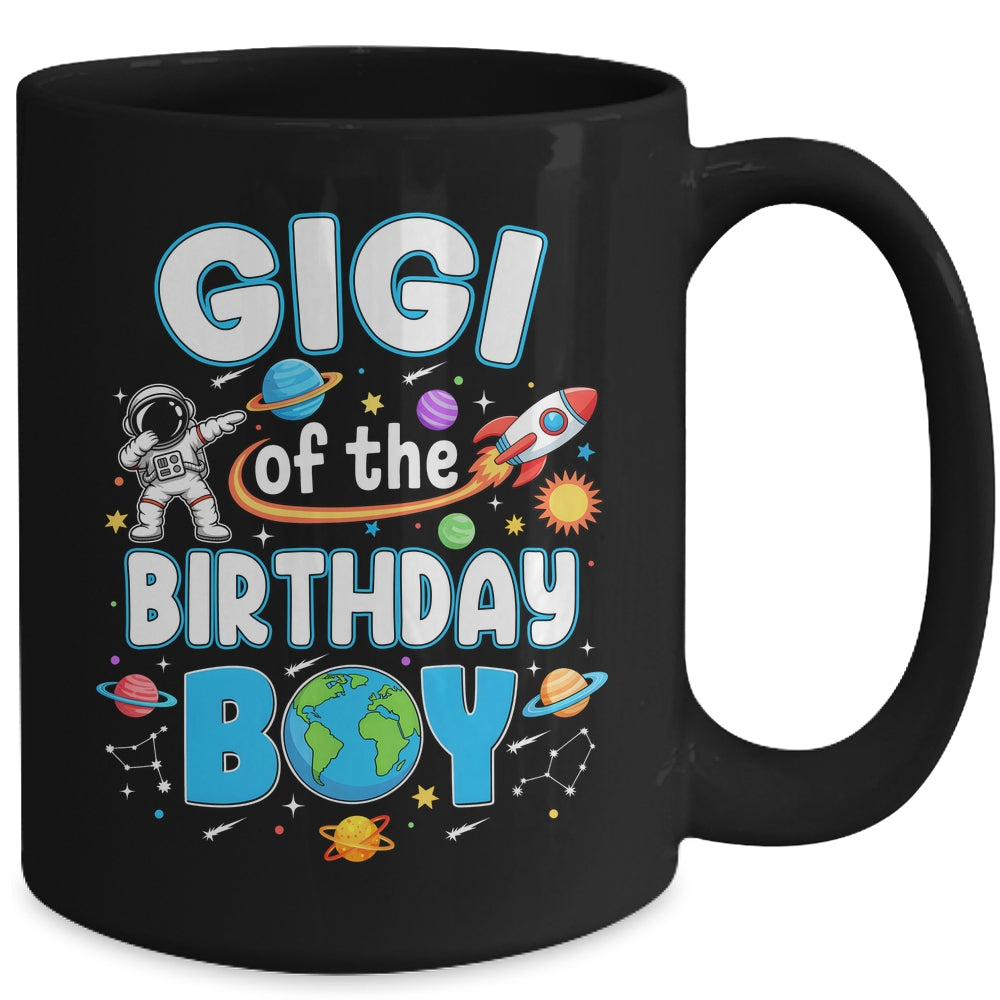 Gigi Of The Birthday Boy Astronaut Family Space Planets Mug | siriusteestore