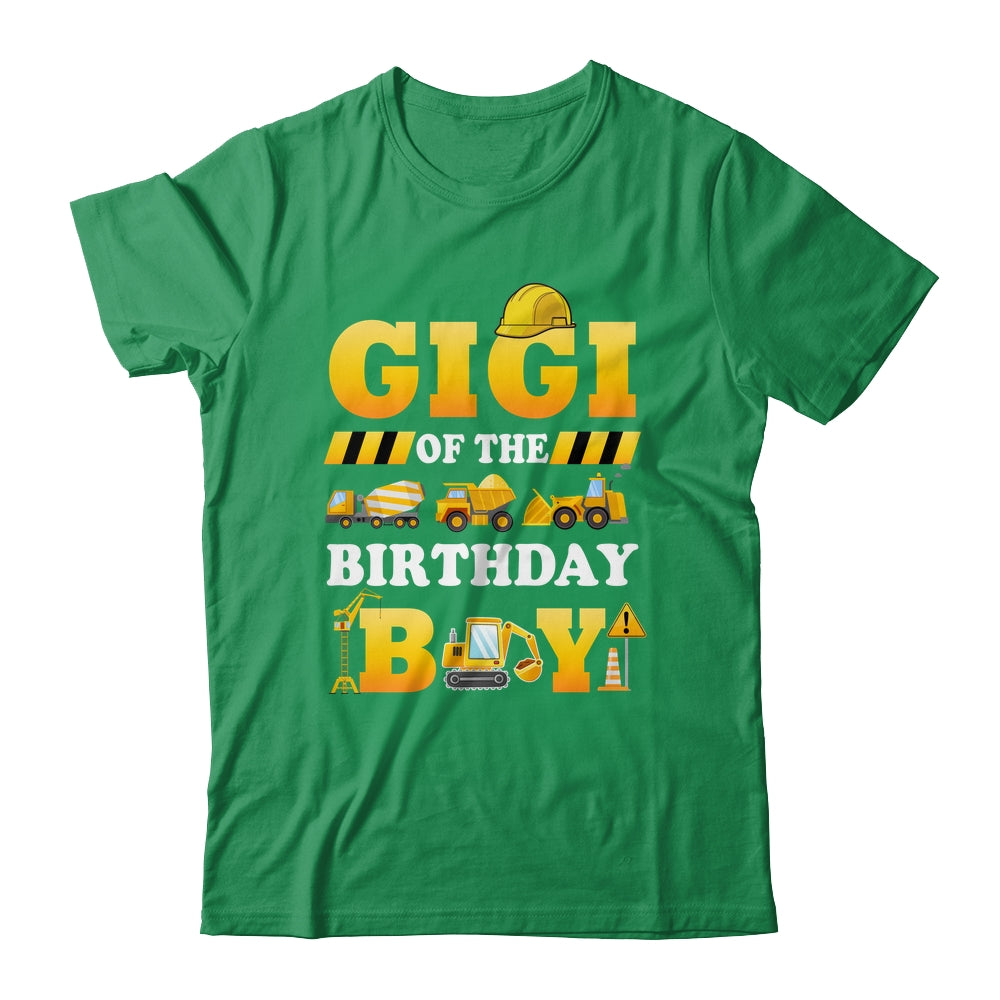 Gigi Of The Birthday Boy Construction Matching Family Shirt & Hoodie | siriusteestore