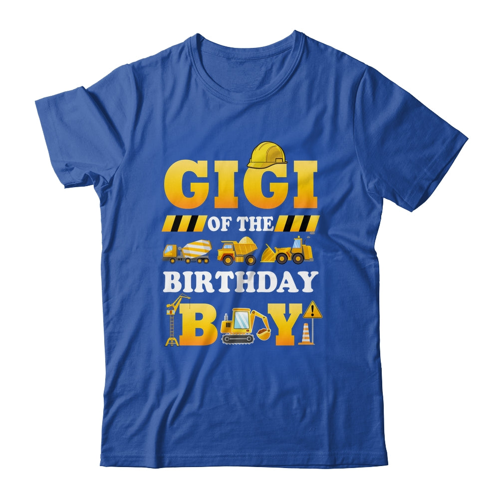Gigi Of The Birthday Boy Construction Matching Family Shirt & Hoodie | siriusteestore