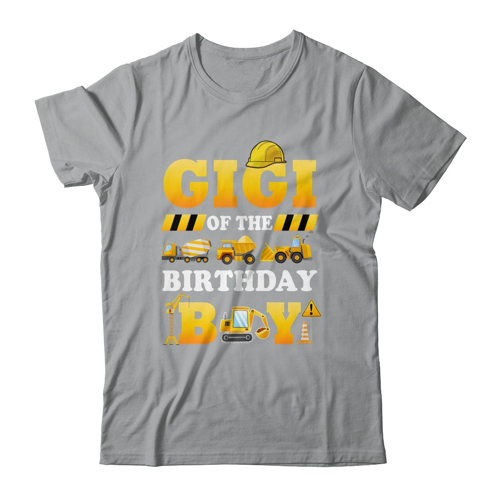 Gigi Of The Birthday Boy Construction Matching Family Shirt & Hoodie | siriusteestore