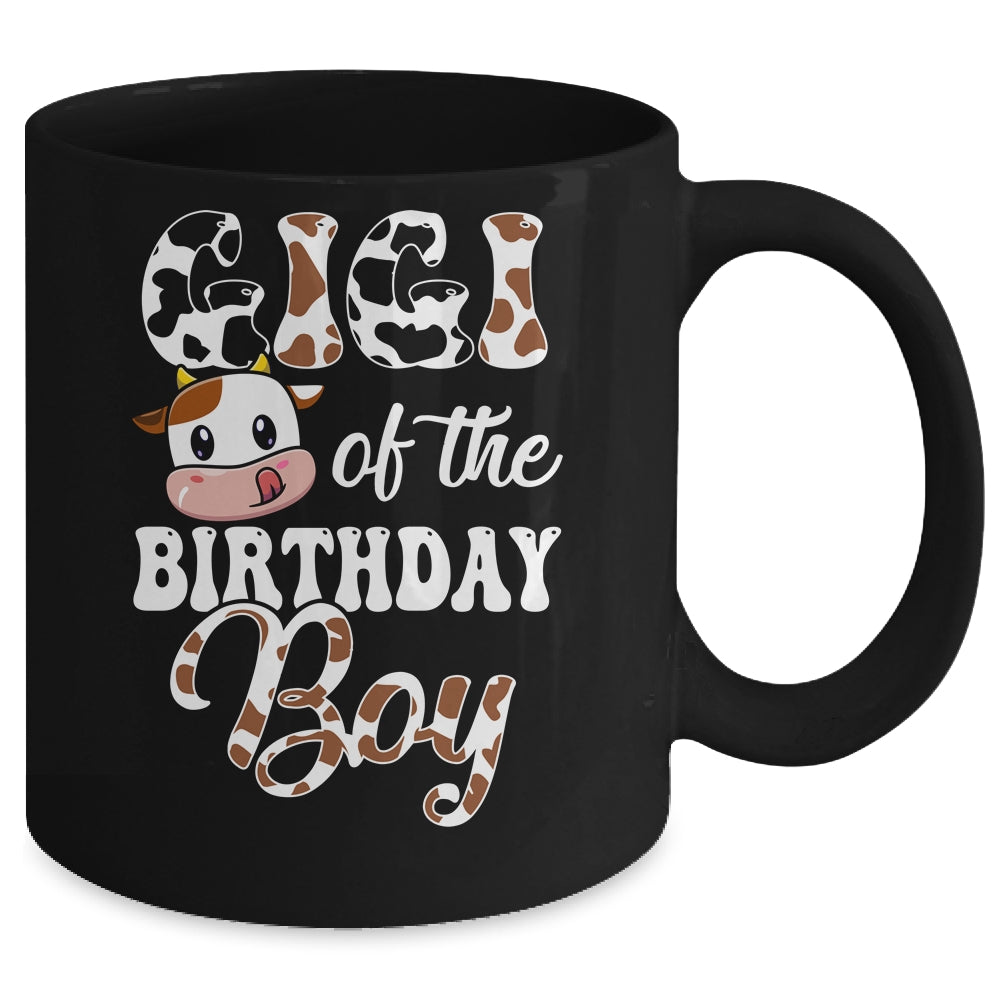 Gigi Of The Birthday Boy Cow Farm 1st Birthday Boy Mug | siriusteestore