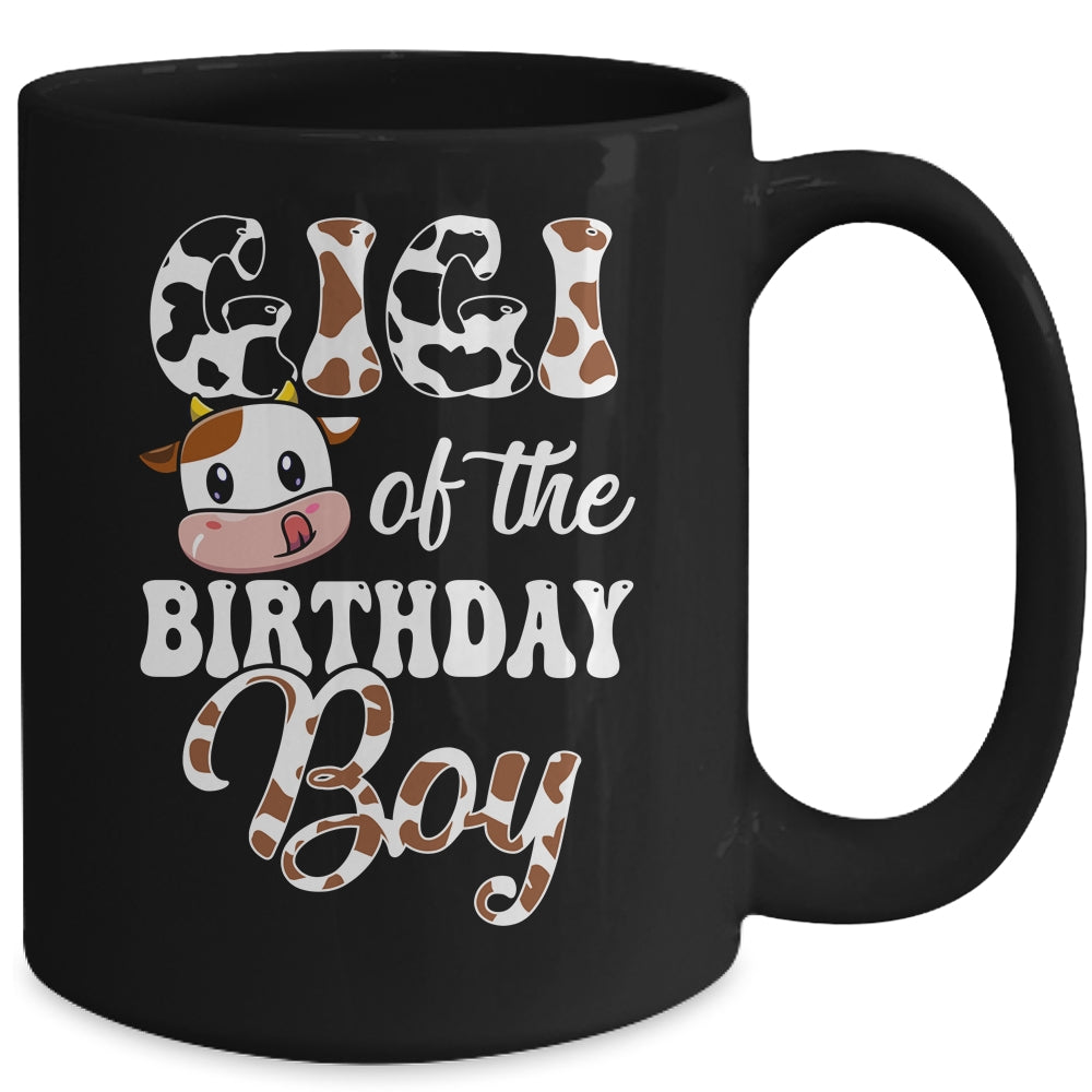 Gigi Of The Birthday Boy Cow Farm 1st Birthday Boy Mug | siriusteestore