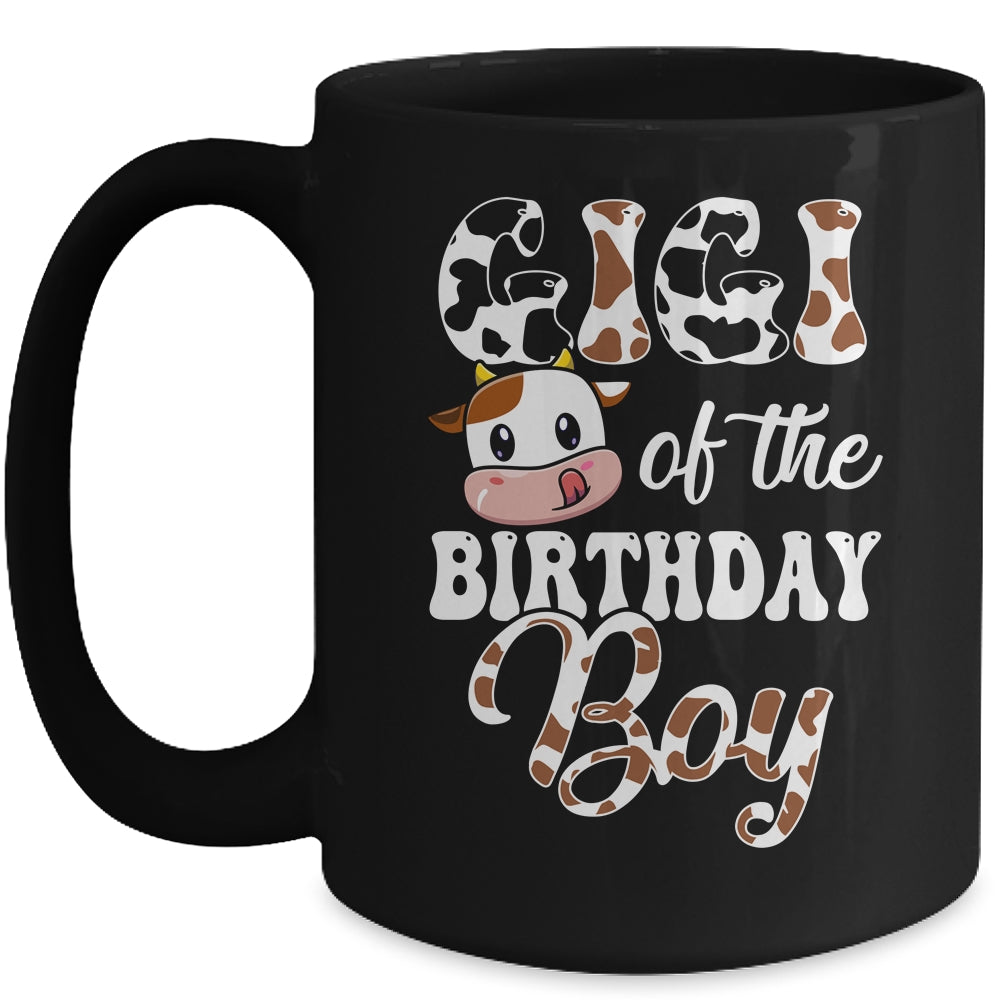 Gigi Of The Birthday Boy Cow Farm 1st Birthday Boy Mug | siriusteestore