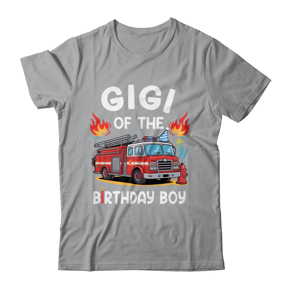 Gigi Of The Birthday Boy Fire Truck Firefighter 1st Party Shirt & Hoodie | siriusteestore