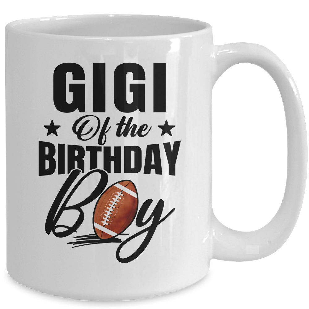 Gigi Of The Birthday Boy Football 1st Birthday Party Mug | siriusteestore