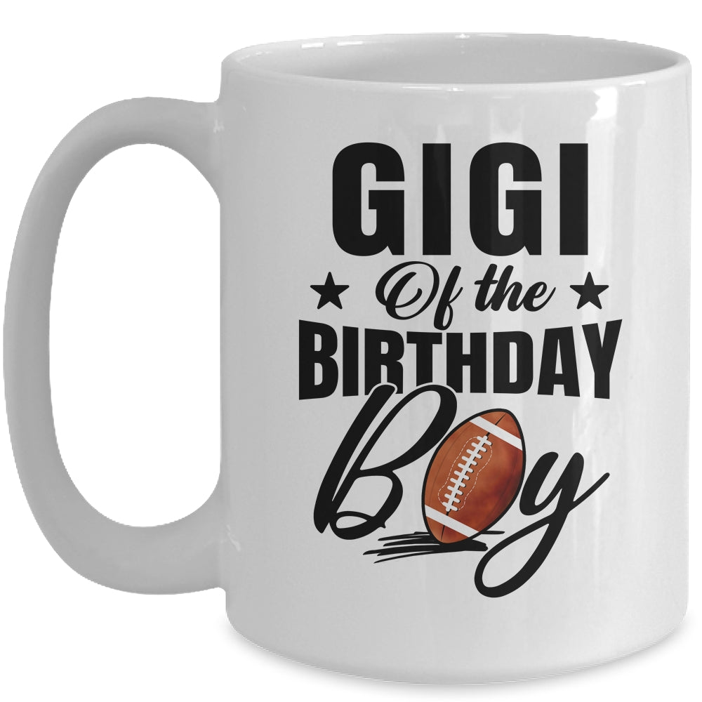 Gigi Of The Birthday Boy Football 1st Birthday Party Mug | siriusteestore