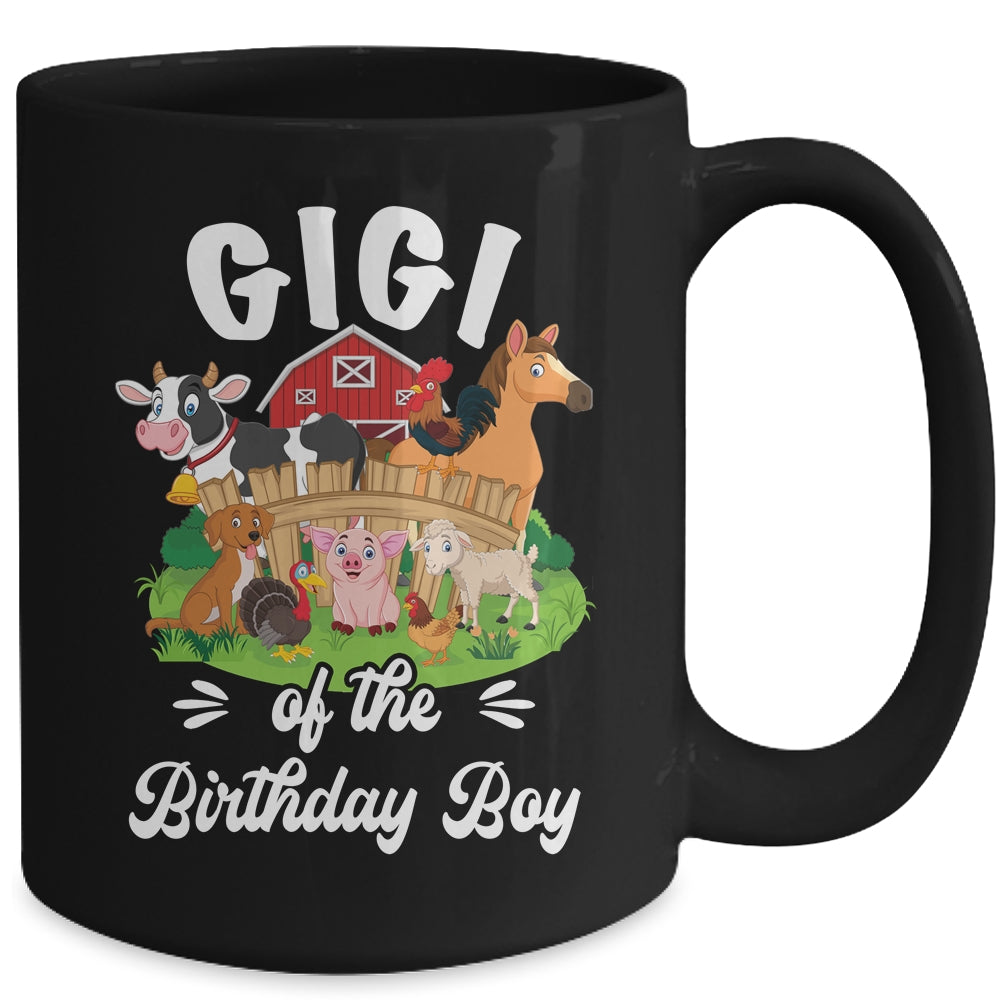 Gigi Of The Birthday Boy Party Cow Farm 1st Birthday Party Mug | siriusteestore
