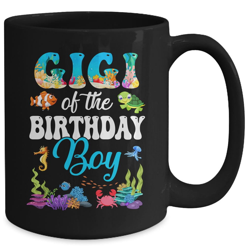 Gigi Of The Birthday Boy Sea Fish Ocean Aquarium Party Mug | siriusteestore